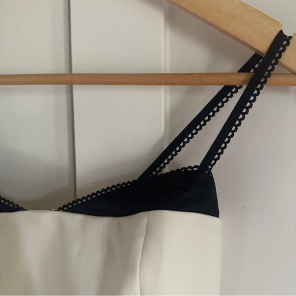 NEW Reformation Melanie Strappy Top Woven Silk Contrast Ivory White | size 2 - Picture 11 of 11